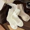 Women's Cashmere Fleece-Lined Warm Socks - Thick Imitation Wool for Autumn/Winter Home Wear