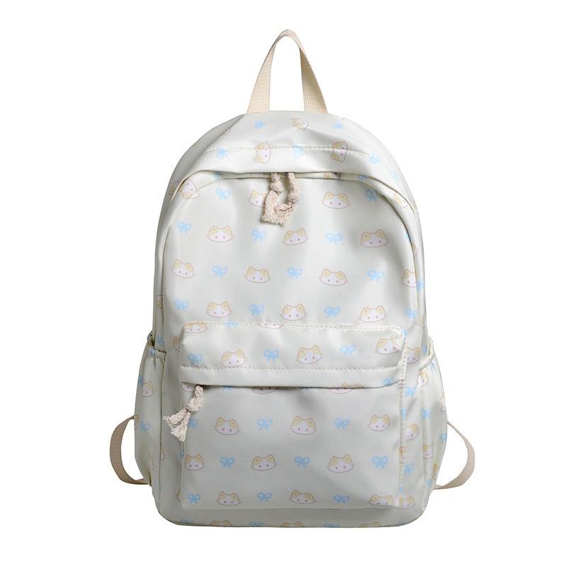 Large Capacity Student Schoolbag Backpack Printed Cartoon Texture Schoolbag Youth Student Leisure Backpack