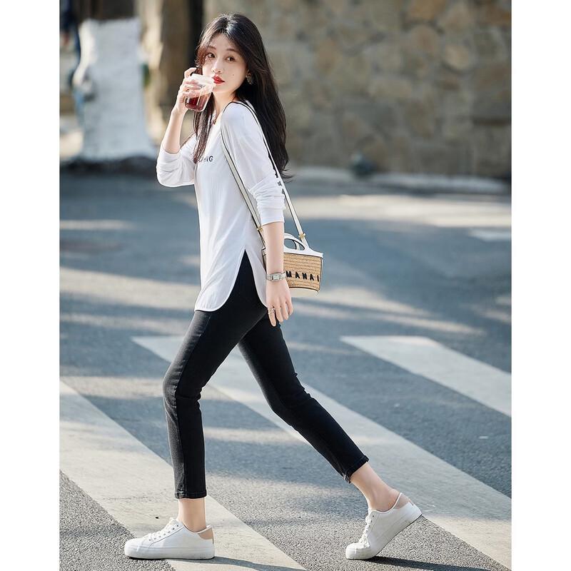 Women's Letter Print Long Sleeve T-Shirt
