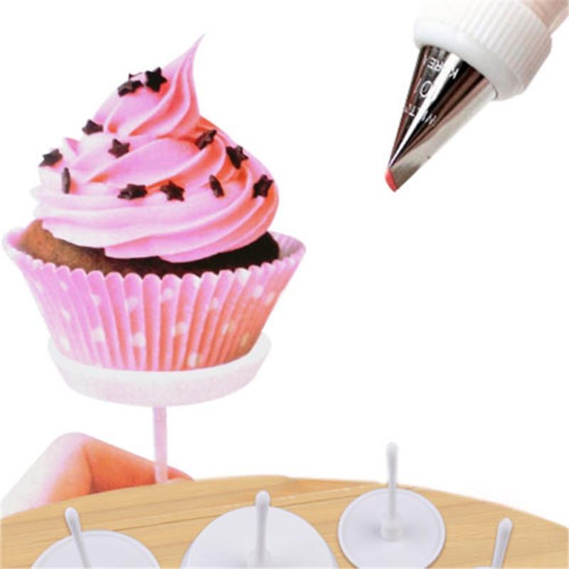 4pcs/set Cake Cupcake Stand Icing Cream Decorating Tool Cake Flower Needle Nail Baking Tools