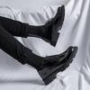 Small leather shoes men's British style spring 2021 new casual round head lace-up platform men's shoes 1018-R