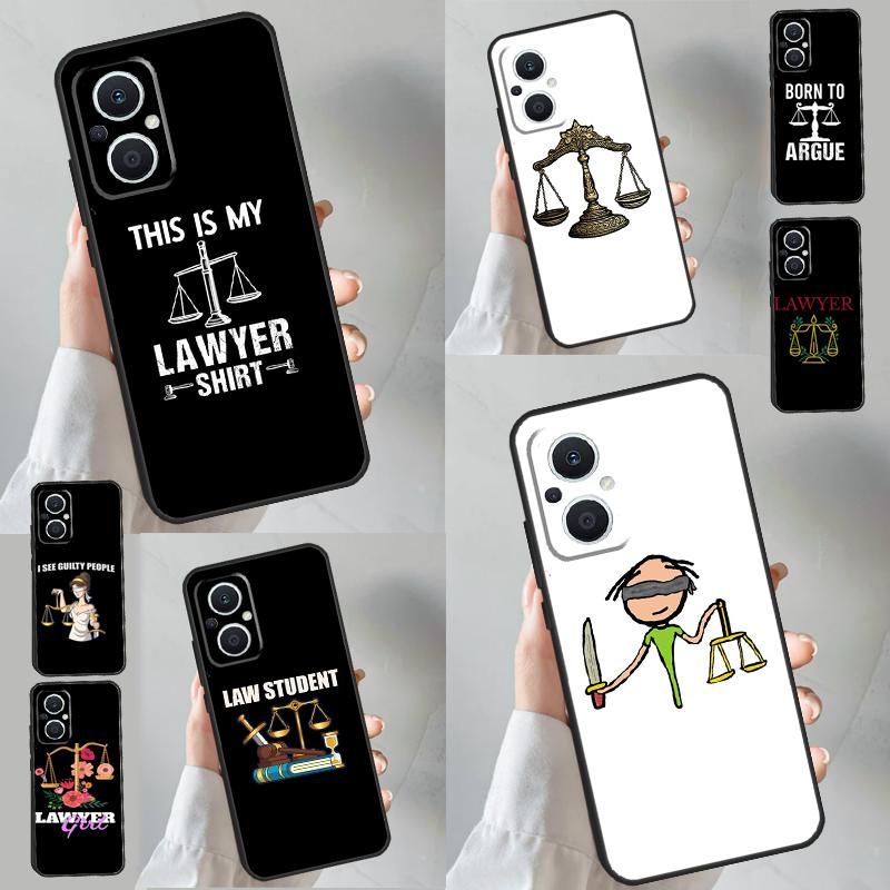 Legge Avvocato Giudice Giustizia Caso Per OPPO Reno 13 F 12 F 11F 8T 7 8 10 11 Pro OPPO Find X8 Pro X6 X3 X5 Lite Custodia Cover