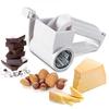 1pcs ABS Plastic Hand-Cranked Cheese Grater Rotary Ginger Slicer Grater Cutter for Chocolate with Stainless Steel Drum