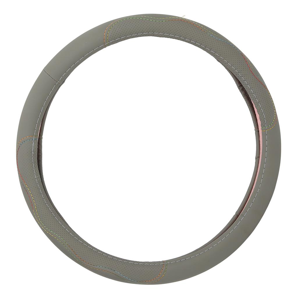 Car Steering Wheel Cover 15in   Fit Artificial Leather Protector for Modification