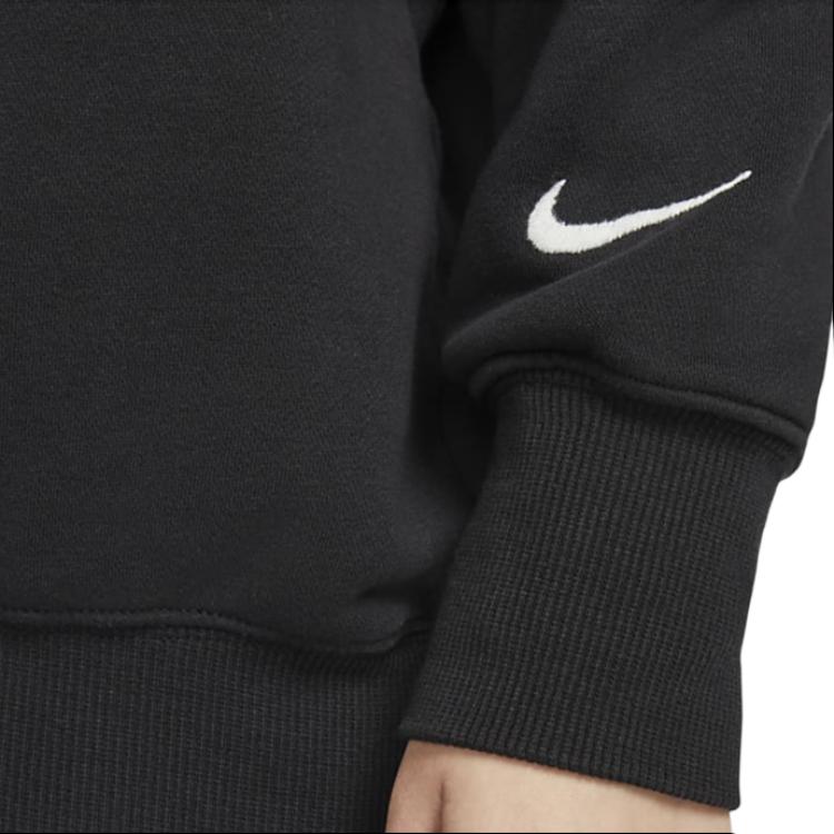 Nike FW22 Letter Logo Print Crew Neck Long Sleeve Sweatshirt Women Sweatshirt Black DZ4626-010