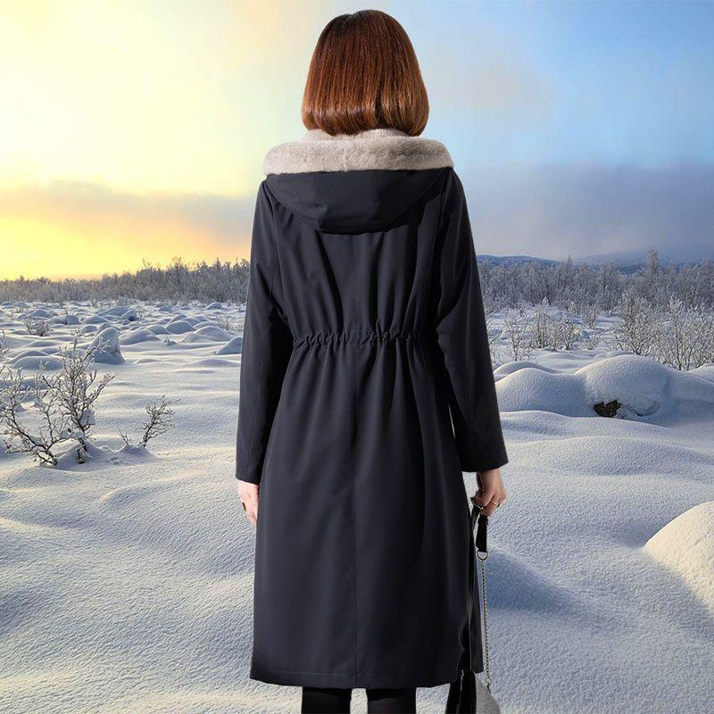 Autumn and winter new pie overcome women's long coat trendy imitation mink hair liner imitation fur coat women