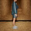 Adidas Originals X Ivy Park Printed Denim Shorts Unisex shorts Blue H61702