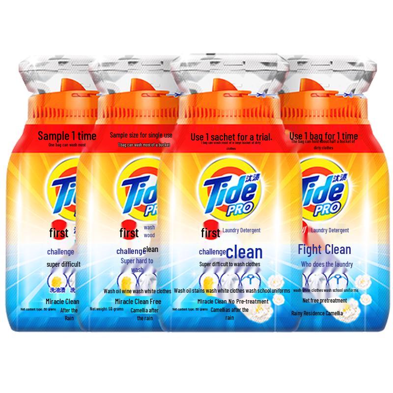 

Концентрированный жидкий стиральный порошок Tide - Аромат камелии Дорожный набор (4х50г)