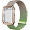 Case+Metal Milanese bands For Apple Watch Band 44mm 38mm-42mm-40mm Magnetic Loop iwatch Series 9 8 7 6 5 4 3 SE 45mm 41mm Strap