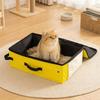 Waterproof Foldable Cat Litter Box Oxford Cloth Mobile Cat Toilet  Outdoor Camping