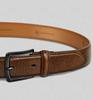 [KEMISANT] Men's Belt, Suitable for Business Casual, Golf, and Jeans, 35mm Width (Dark Brown, 140cm Total Length  Adjustable Waist Size 122-127cm)