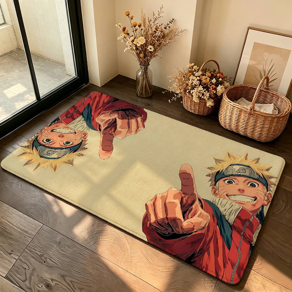 Classic Anme N-naruto-cool Carpet Bathroom Anti-slip Mat Door Mat Home Decoration Mat Entrance Door Mat Scratch-resistant Door