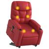 VidaXL Reclining Massage Armchair Red Faux Leather 3204670