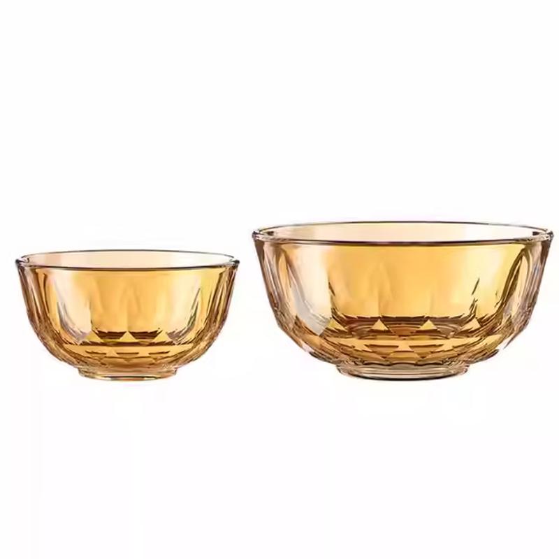 

Lock & Lock Crystal Pearl Amber Glass Dining Set (2-Piece)