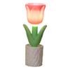 Mini LED Flower Table Lamp Creative Floral Night Light with Soft Glow Battery-Powered Bedside Desk Decor Cute Ambiance Light for Bedroom Office