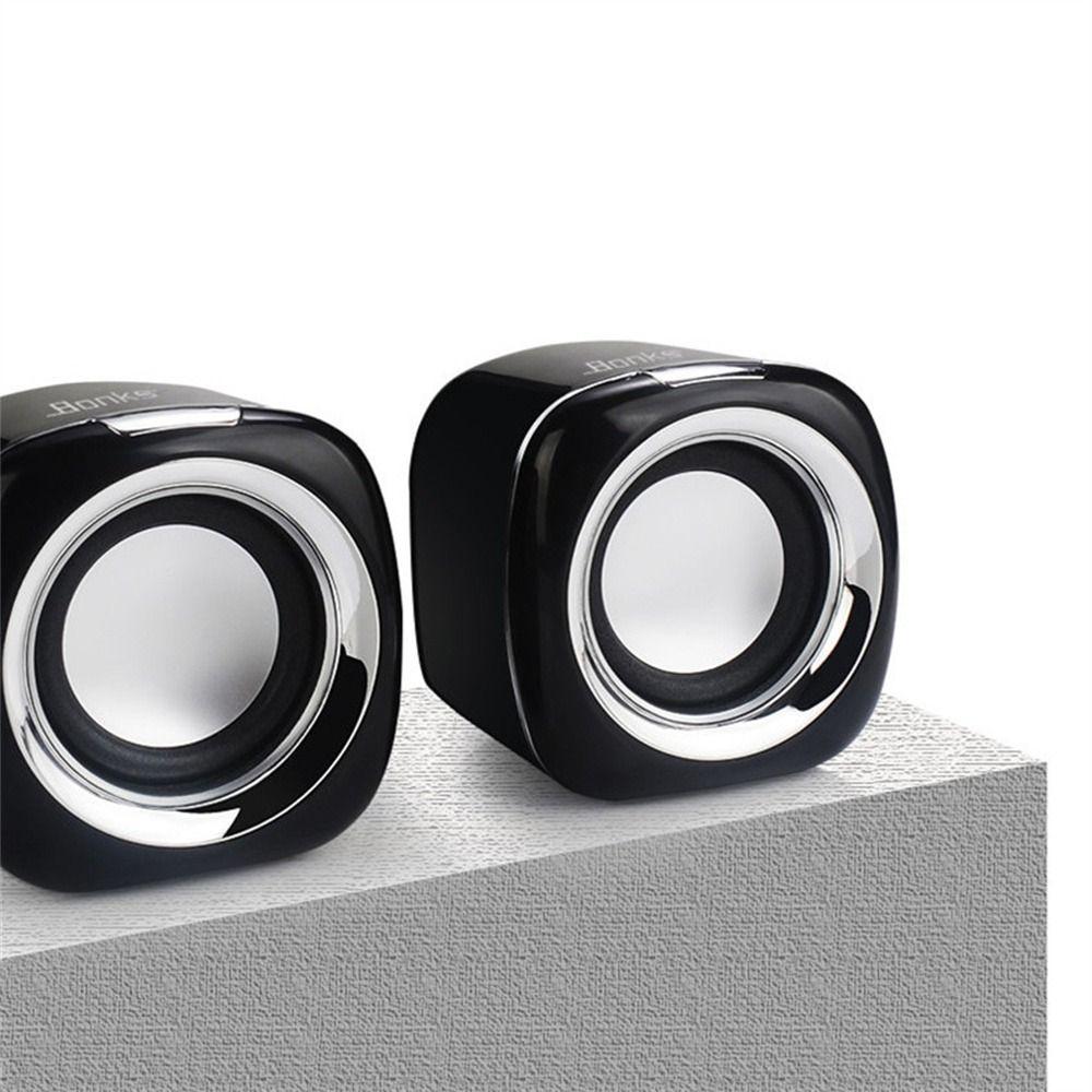 Mini Stereo Wired Bass Sound Subwoofer Music Player Computer Speaker Audio Speakers Loudspeaker