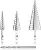 Foret Etagé, Foret Fraise Metal HSS 4PCS 4-12/20/32mm Meche Etage Perceuse Acier Fraise Forage Conique Triangle
