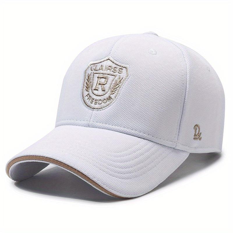 Spring And Autumn New Embroidery Baseball Cap Outdoor Sports Leisure European And American Outdoor Peaked Hat Men белый