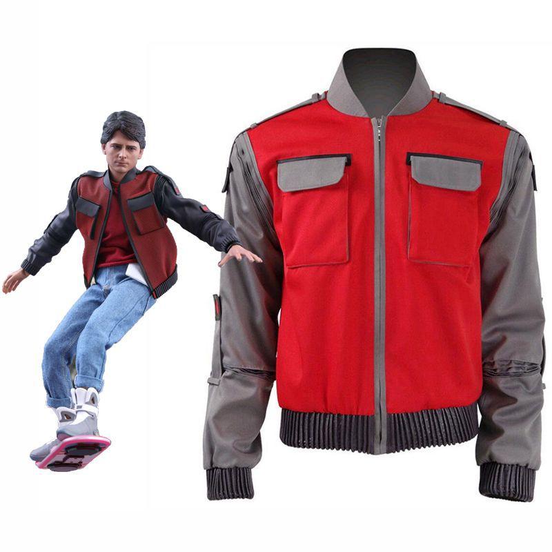 Chaqueta Mardi de Alta Calidad Regreso al Futuro Disfraz Cosplay para Adultos