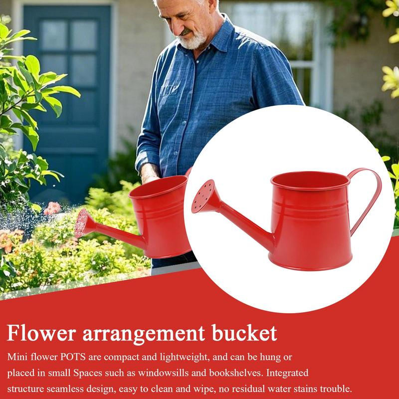 Innen-Gießkanne 1L Langer Ausguss Gießkanne Für Pflanzen Blumenarrangement Eimer Metall Pflanzgefäß Topf Für Garten Hinterhof