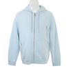 Hermes [Excellent Condition/Domestically Authorized] Cotton/Nylon Zip-Up Hoodie/ Tops L Light blueUsed