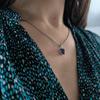 Серебряная подвеска с сапфиром nano 1.26ct (2203414)