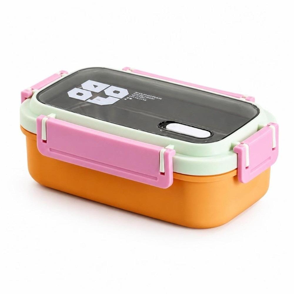 Leak-Proof Stainless Steel Lunch Box Heat Insulated Food Box Divided Food Container For Kids