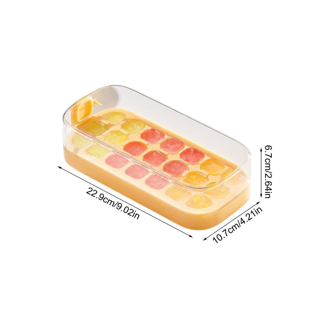 

21Grids Silicone IceCube Molds Large Capacity Food Mould Reusable Whiskey IceCube Molds Cocktail Freezer DIY Homemade Barware жёлтый