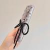 1Pc Camera Bag Key Chain Jewelry Gift Decoration Korean Cute Bow Pearl Phone Pendant Chain Charm Strap Phone Accessories