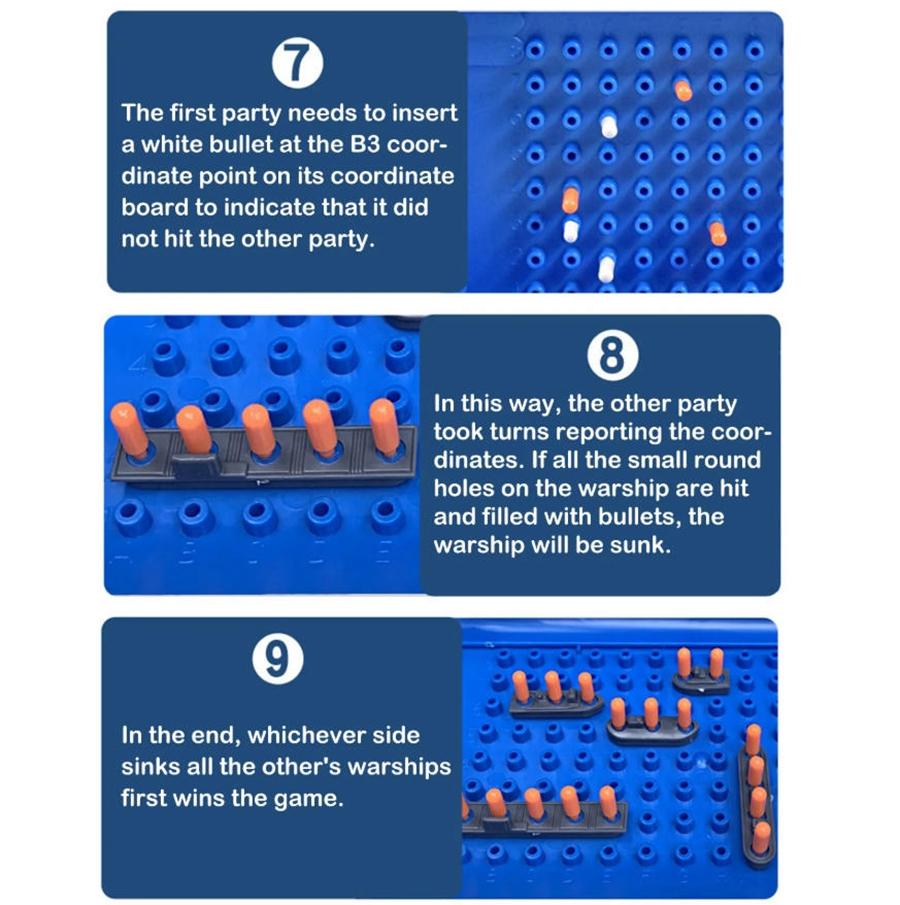 Kids Sea Battle Board Game | Educational Naval Strategy & Logic Game | Fun Family Interactive Battleship Plaything For Ages