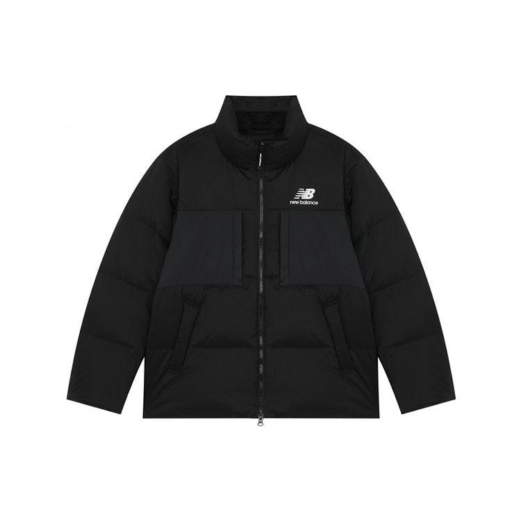 New Balance Down Jackets Unisex Black Stand Collar Moderate Other 5PB43053-BK