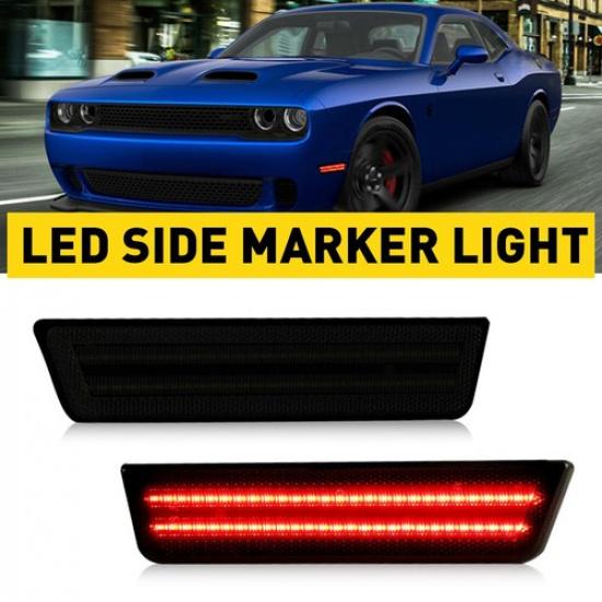 Rear Red RH&LH LED Side Marker Turn Signal Light For 2008-2014 Dodge Challenger