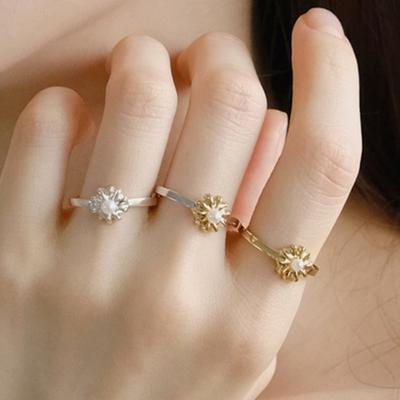 Pinaf Perlový prsteň s margarétkou