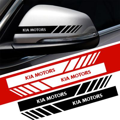 2 PCS Car Rear View Mirror Vinyl Stickers for Sportage Ceed Picanto Rio ProCeed Niro 5 3 4 K7 K5 K8 K3 Ray K9 Car Accessorie