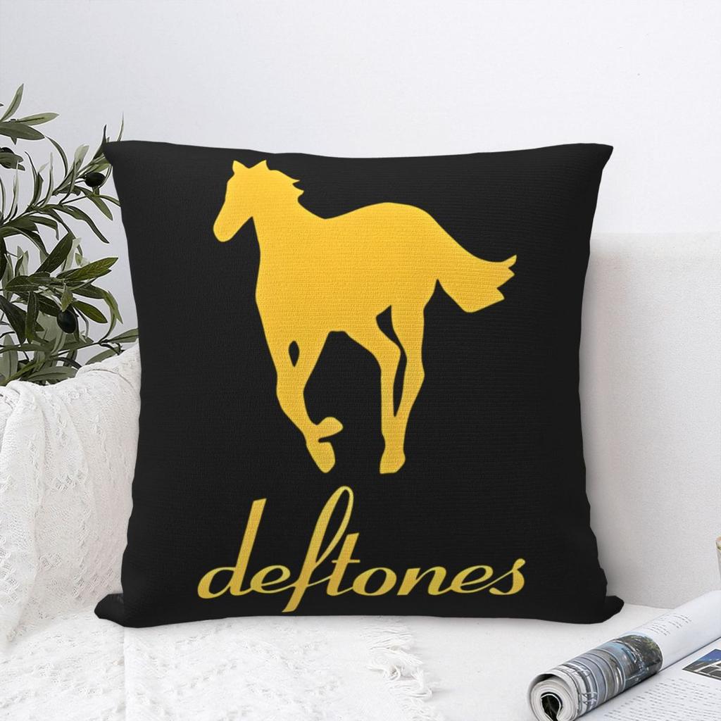 Deftones Pillow Case White Pony Album Cushion Covers Funny Zippered Decor Pillowcase For Home 40*40Cm