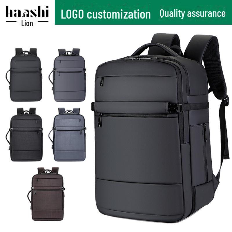 

Men s High-End Waterproof Business Travel Backpack - Large Capacity, Fashionable, Commuter-Friendly, and Laptop Ready. 2109 Oxford Cloth серый