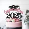 5pcs Handmade 2025 Graduation Cake Topper Set Graduation Cupcake Toppers  Party Cake Decorations