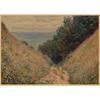 Monet Oil Painting Retro Kraft Paper Poster for Restaurant, Bar, Cafe Wall Decor