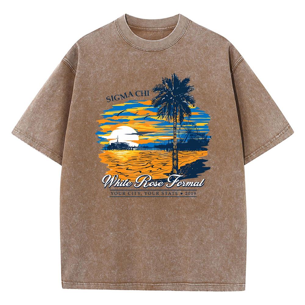 Sigma Chi Joimal Your City Your State Printed Boy Tshirt Lovely Street T Shirts Outdoor Design T-Shirt Holiday Loose Tops