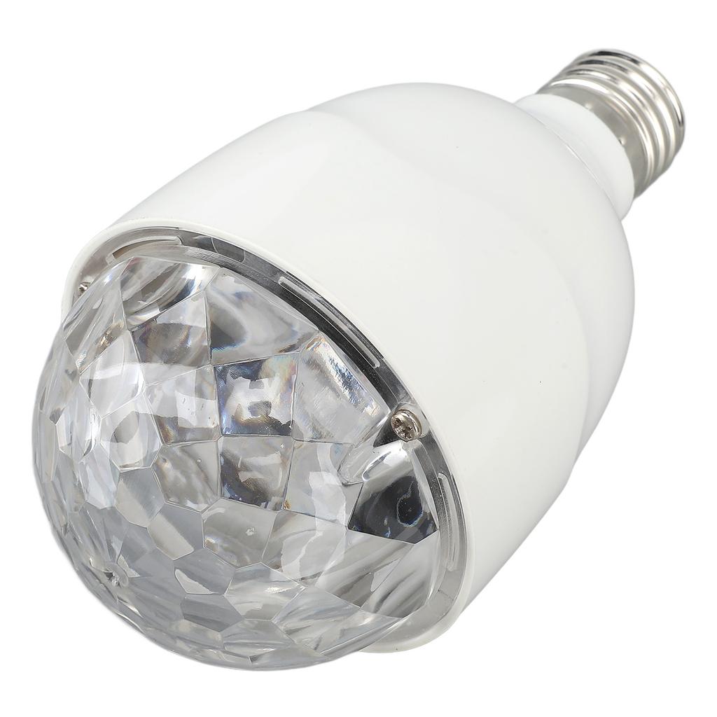 Diskokule Lampepære E27 Lydaktivert Fjernkontroll RGB LED Strobelys Pære for Fest