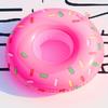 Luftmatratzen für Becher Aufblasbarer Donut Getränkebecherhalter Poolliegen Baruntersetzer Schwimmhilfen Niedliches Spielzeug Getränkehalter