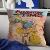 Adventure Time Con Finn Jake Copricuscini Cartone Animato Divano Decorativo Casa Stampa Double-sided Corto Peluche Carino Copricuscino