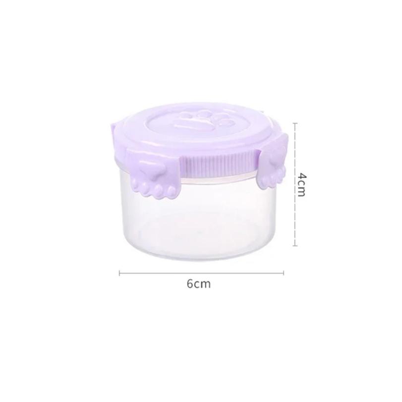 Mini Storage Container Leak Proof Portable Sealed Bottle With Lid For Sauce Jam Fruit Outdoor Barbecue Lunch Kitchen Gadget