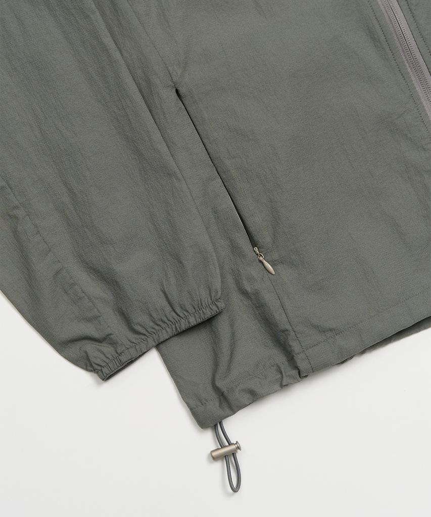Toffee [Summer Fabric] Ripstop Sheer Windbreaker Jacket (Sage Grey)