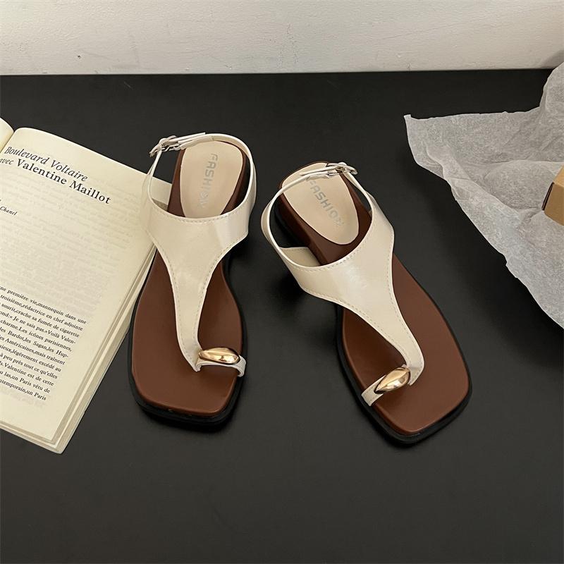 

Fashion Fashion Casual Cover Toe Flat Slippers Women s Summer 2025 New Leopard Seaside Vacation Beach Shoes Roman Cool Slippers 35 белый