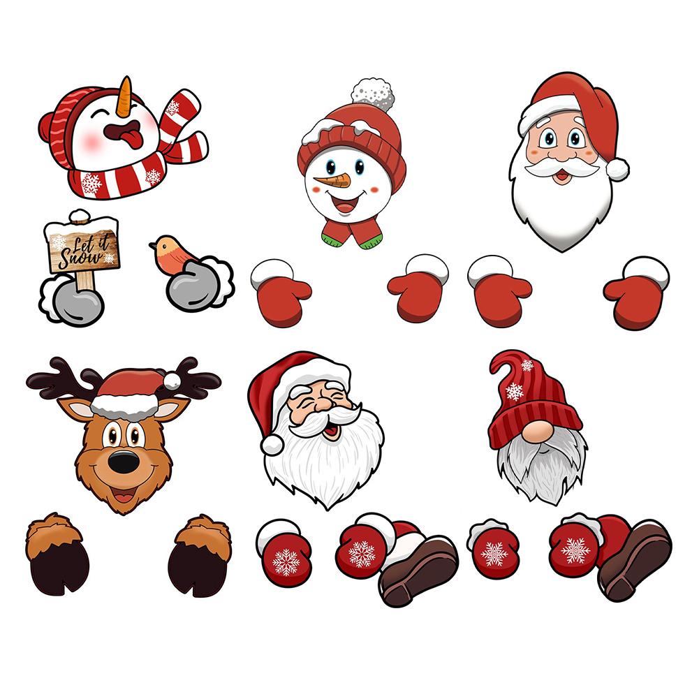 Christmas Fence Decoration DIY Garden Fence Sign Outdoor Xmas Decor Santa Clause