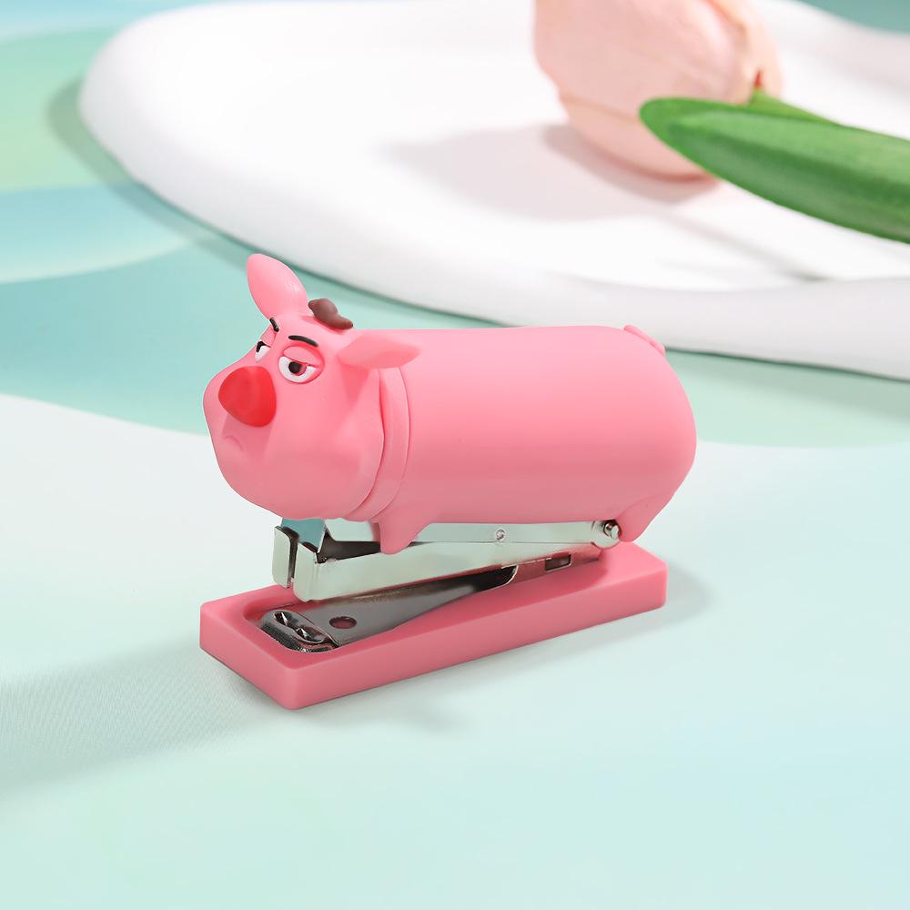 Cute Flying Pig Mini Stapler – Portable, Dual-Use for Students and Office