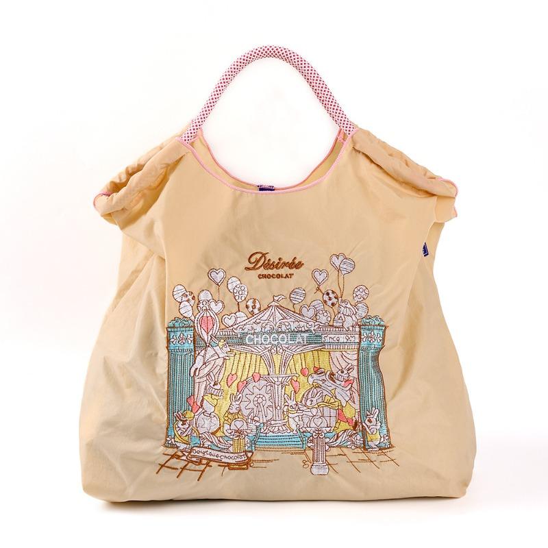 Nylon handbag bag new embroidered large capacity ball chain shoulder tide messenger tote bag