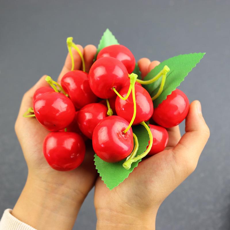 Artificial Fruit Props: Cherries, Lemon, Orange, Banana, Apple