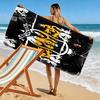 RBD Band Print Beach Towel, Large Soft Quick Dry Towel for Beach Camping Swimming